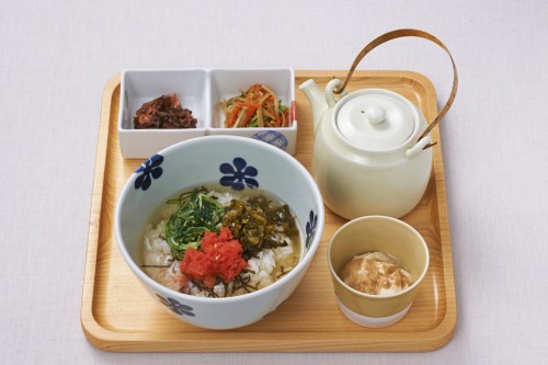 Est Mentaiko et une de moutarde chinoise ; et chazuke